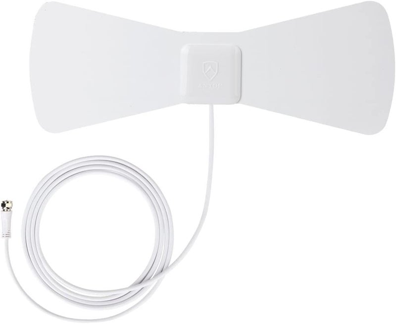 Antop 30 Miles Digital TV Antenna Indoor Directional UHF VHF Reception and 10 Feet High Performance Coax Cable - Image 1